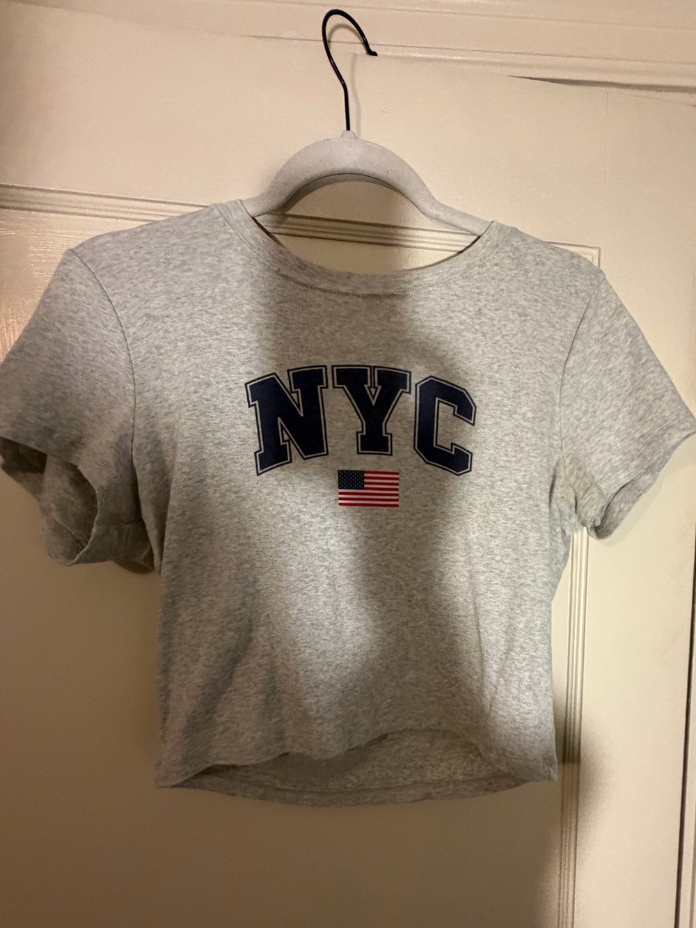 Hollister Light Gray Logo Tee